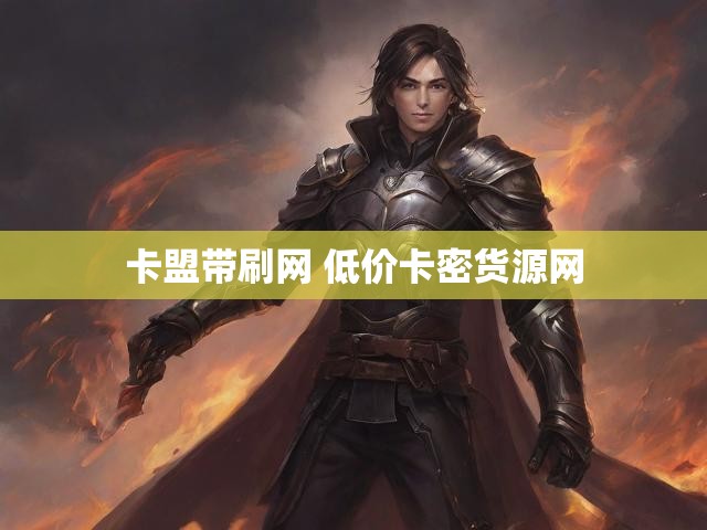 卡盟带刷网 低价卡密货源网