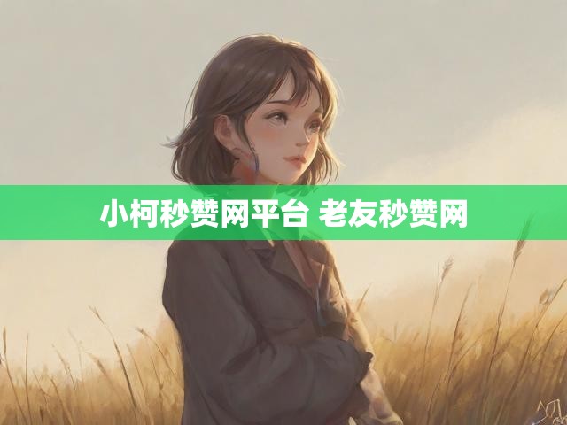 小柯秒赞网平台 老友秒赞网