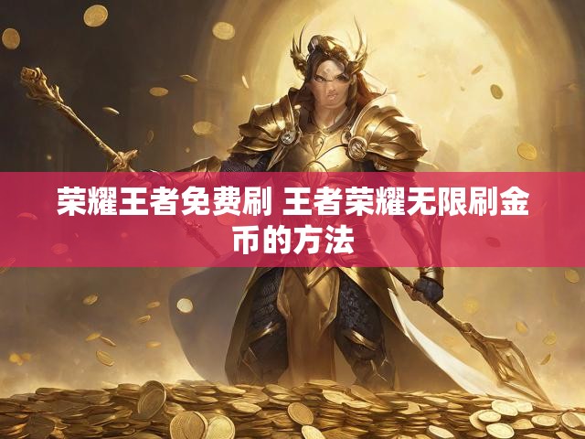 荣耀王者免费刷 王者荣耀无限刷金币的方法
