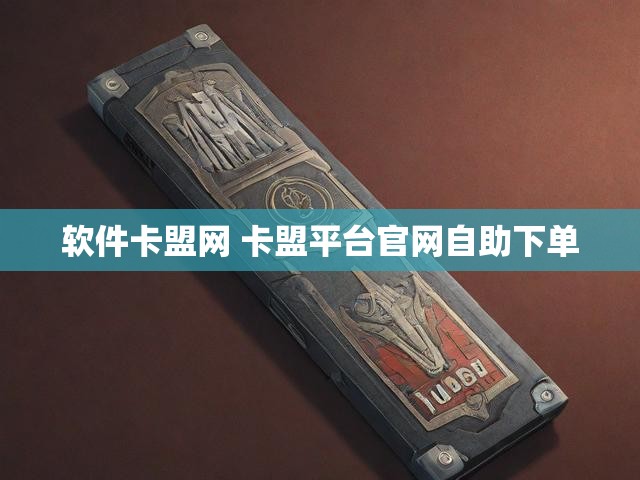 软件卡盟网 卡盟平台官网自助下单