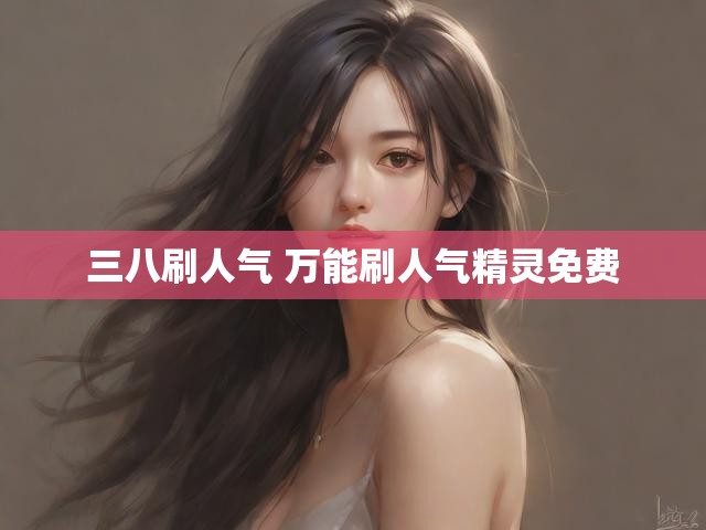三八刷人气 万能刷人气精灵免费