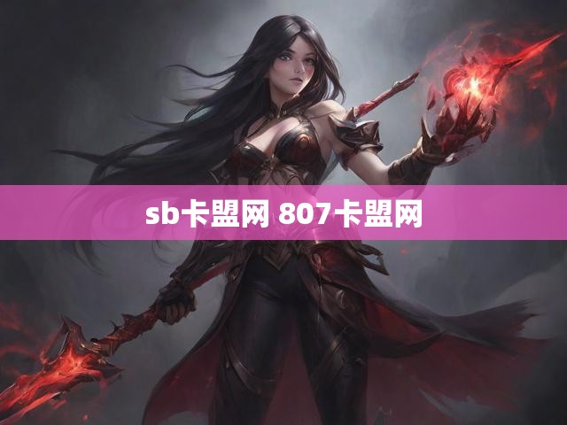 sb卡盟网 807卡盟网