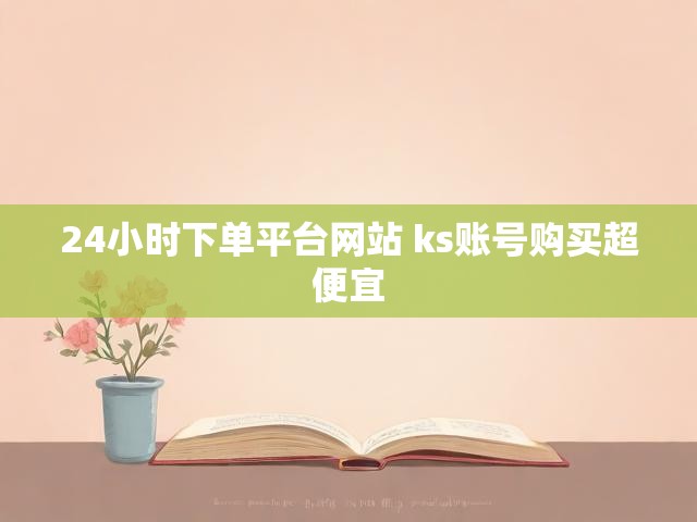 24小时下单平台网站 ks账号购买超便宜