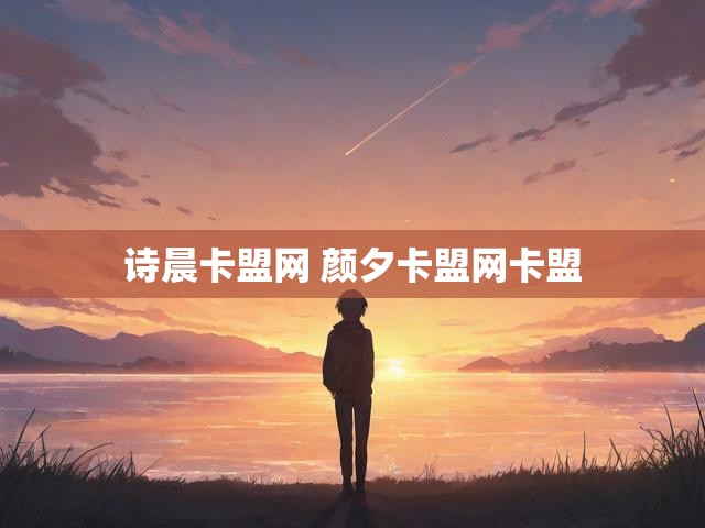 诗晨卡盟网 颜夕卡盟网卡盟