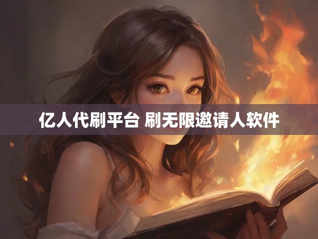亿人代刷平台 刷无限邀请人软件