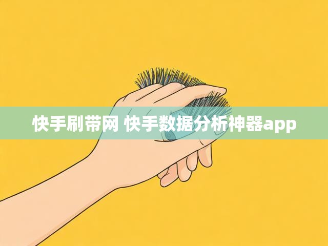 快手刷带网 快手数据分析神器app