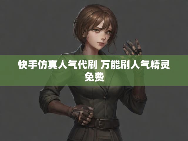 快手仿真人气代刷 万能刷人气精灵免费