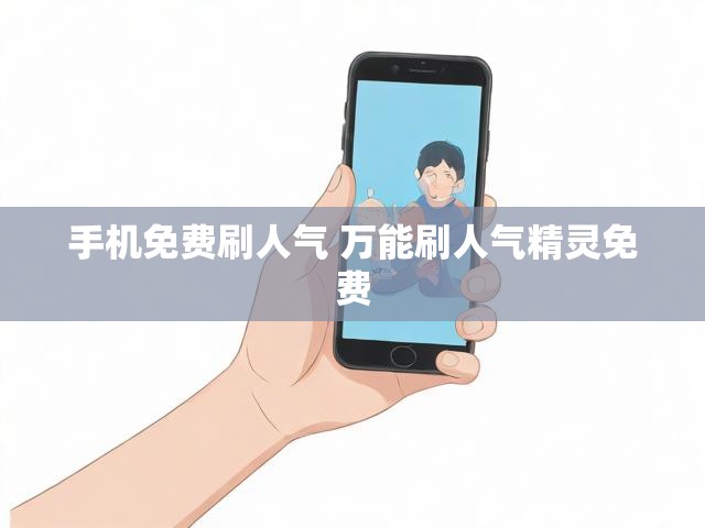 手机免费刷人气 万能刷人气精灵免费
