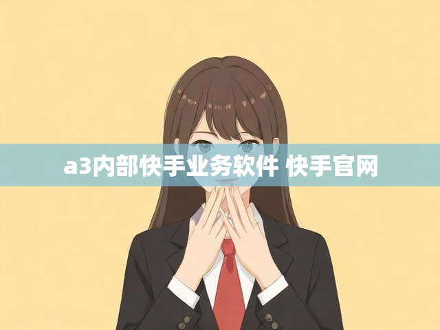 a3内部快手业务软件 快手官网