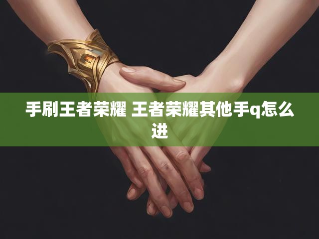 手刷王者荣耀 王者荣耀其他手q怎么进
