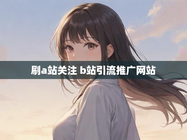 刷a站关注 b站引流推广网站