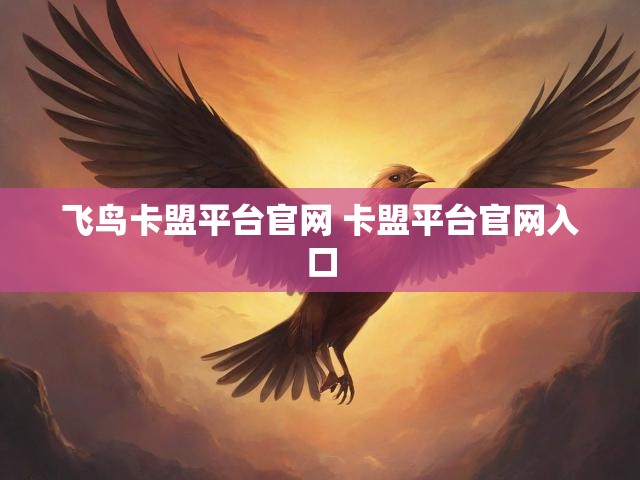 飞鸟卡盟平台官网 卡盟平台官网入口