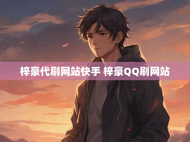 梓豪代刷网站快手 梓豪QQ刷网站