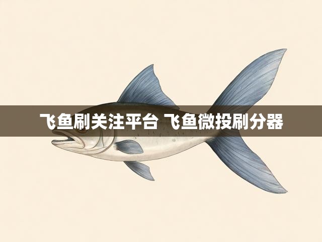 飞鱼刷关注平台 飞鱼微投刷分器