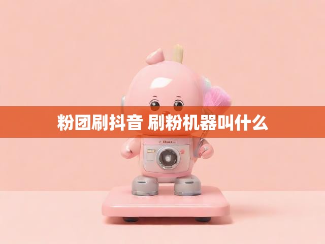粉团刷抖音 刷粉机器叫什么