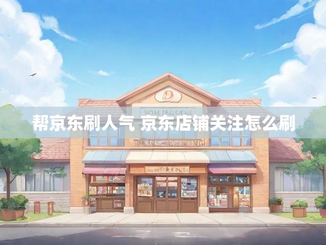 帮京东刷人气 京东店铺关注怎么刷