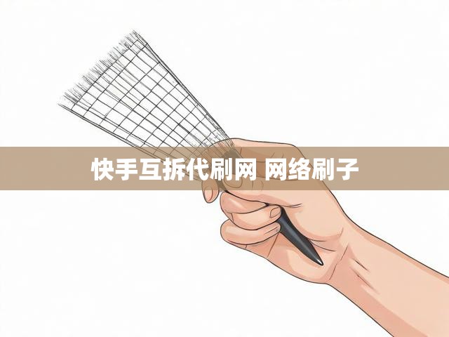 快手互拆代刷网 网络刷子