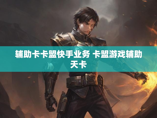 辅助卡卡盟快手业务 卡盟游戏辅助天卡
