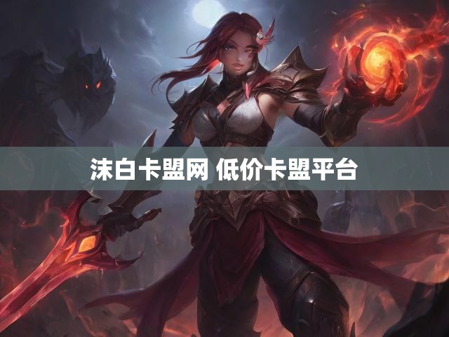 沫白卡盟网 低价卡盟平台