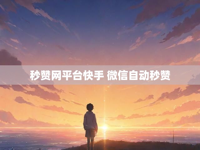 秒赞网平台快手 微信自动秒赞