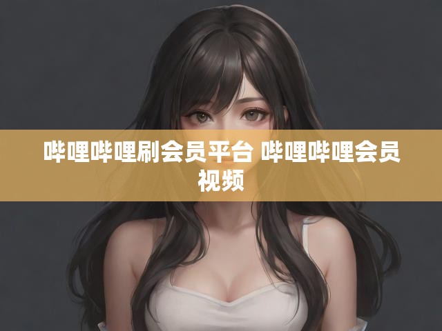 哔哩哔哩刷会员平台 哔哩哔哩会员视频