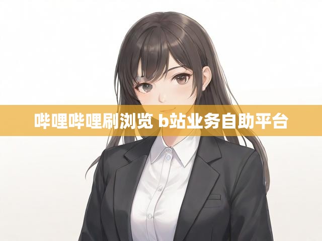 哔哩哔哩刷浏览 b站业务自助平台