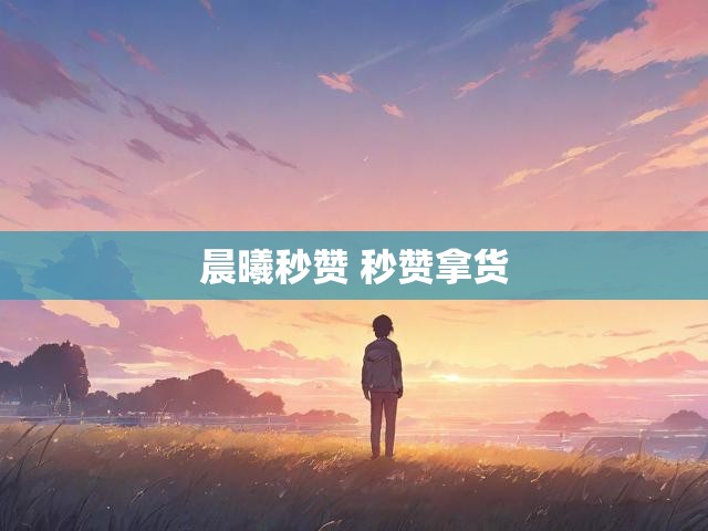 晨曦秒赞 秒赞拿货