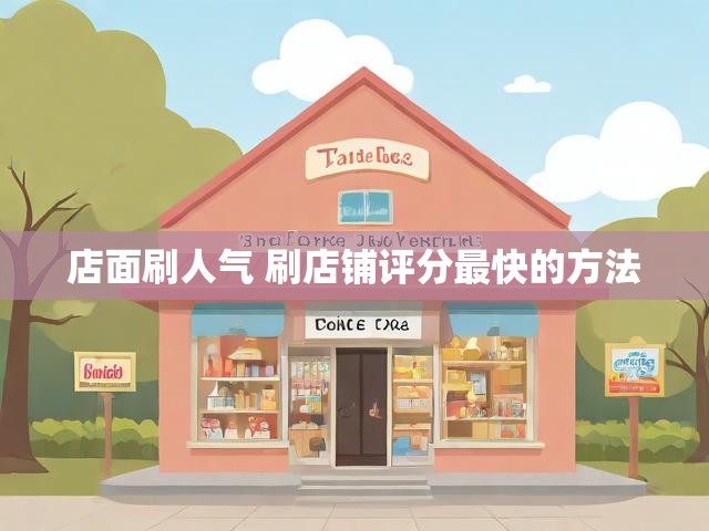 店面刷人气 刷店铺评分最快的方法