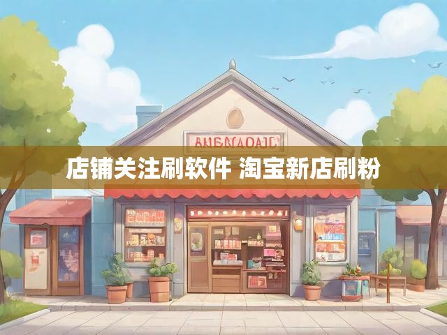 店铺关注刷软件 淘宝新店刷粉