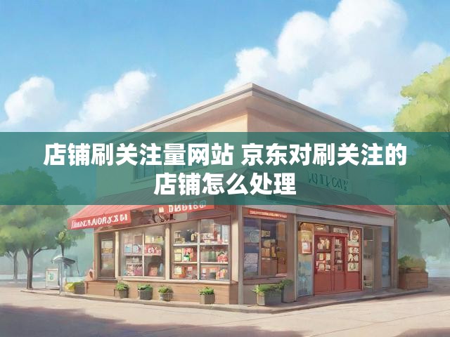 店铺刷关注量网站 京东对刷关注的店铺怎么处理
