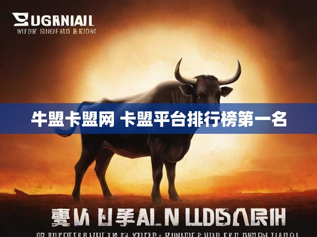 牛盟卡盟网 卡盟平台排行榜第一名