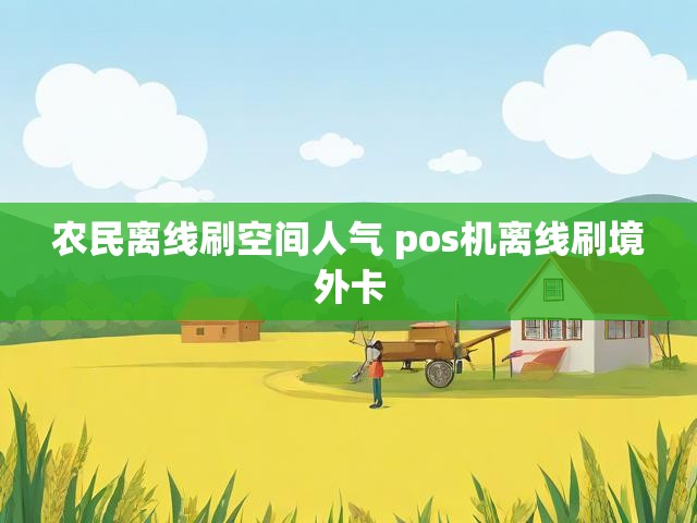 农民离线刷空间人气 pos机离线刷境外卡