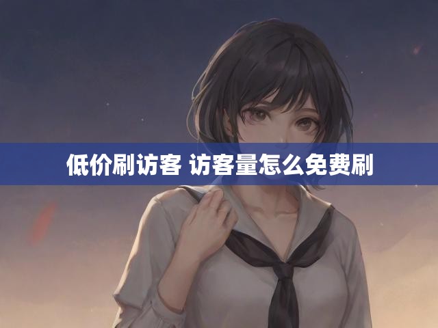 低价刷访客 访客量怎么免费刷