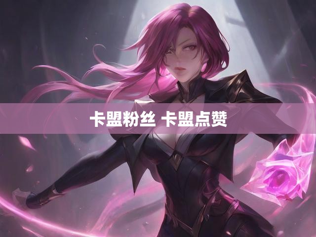 卡盟粉丝 卡盟点赞