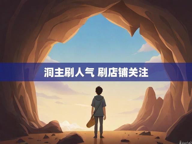 洞主刷人气 刷店铺关注