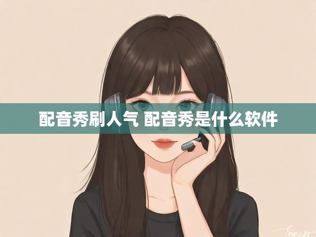 配音秀刷人气 配音秀是什么软件