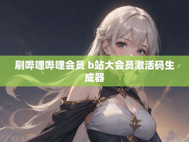 刷哔哩哔哩会员 b站大会员激活码生成器