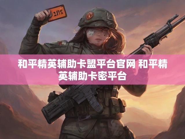 和平精英辅助卡盟平台官网 和平精英辅助卡密平台
