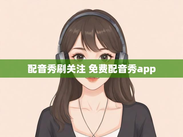 配音秀刷关注 免费配音秀app