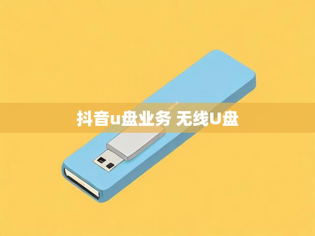 抖音u盘业务 无线U盘