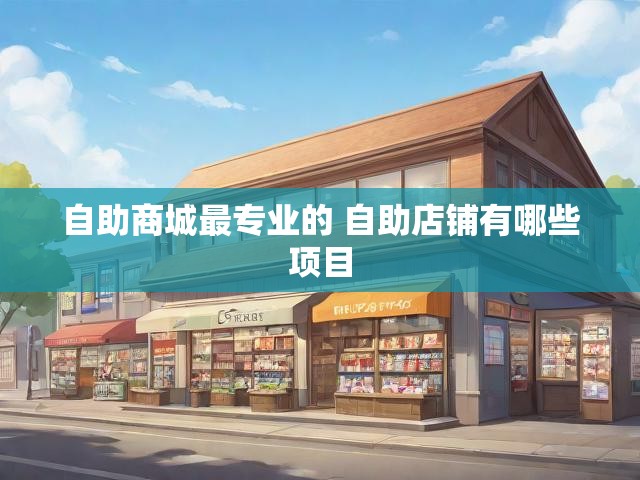 自助商城最专业的 自助店铺有哪些项目