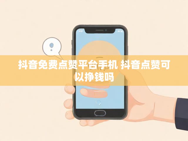 抖音免费点赞平台手机 抖音点赞可以挣钱吗